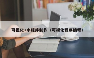 固安可视化+小程序制作（可视化程序编程）